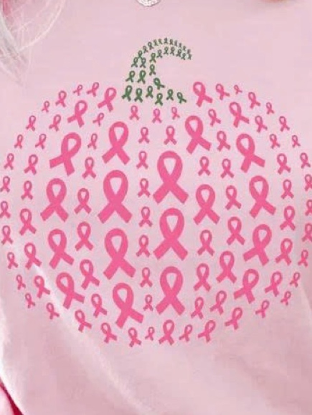 Pink Ribbon Pumpkin Graphic Tee - Picture 2 of 2